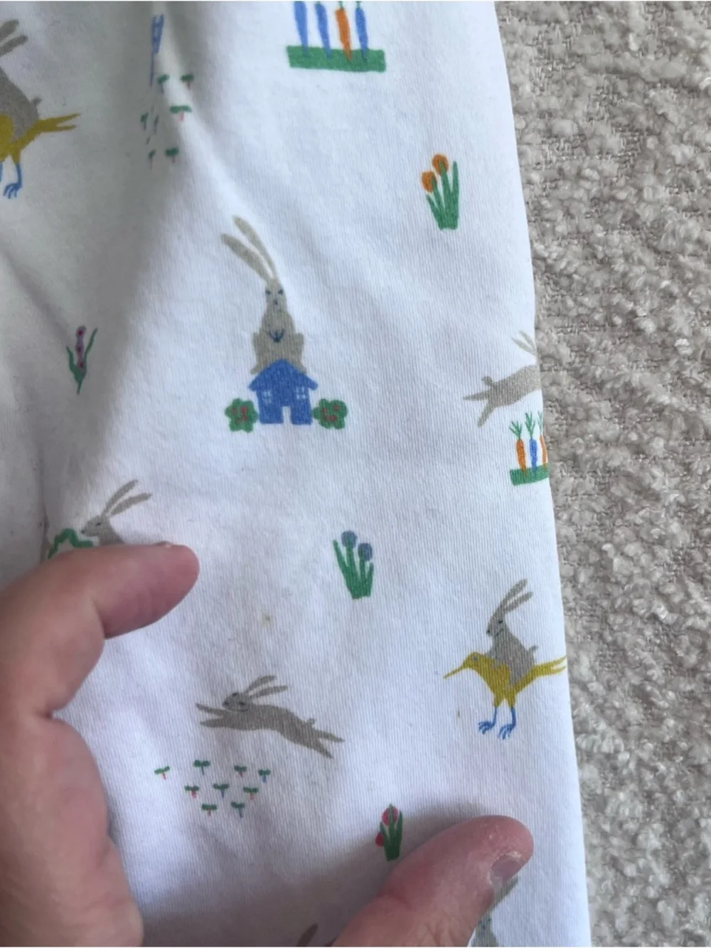 LAKE Infant Pima‎ Cotton Bunnies Spring Pajama Pants Size 4T
